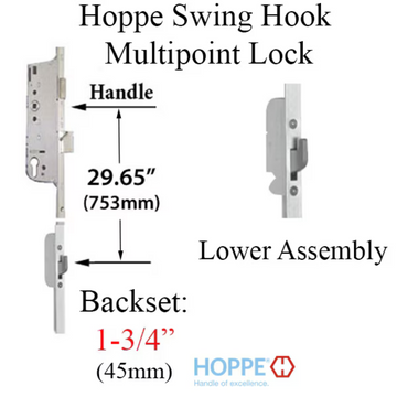 Hoppe 16mm Active Swing Hook, 45/92 Hook @ 29.65" - 3868876